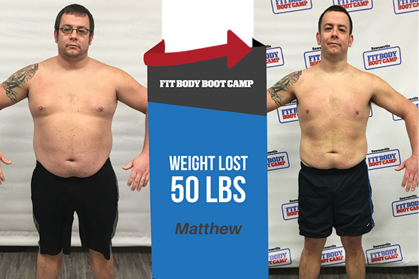Fitness Before and After - Matthew